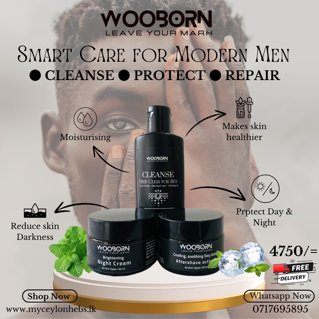 Wooborn Men’s Face Wash for deep cleansing, oil control, and refreshed skin