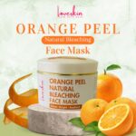 Orange peel natural face mask for brightening dull skin and improving uneven skin tone